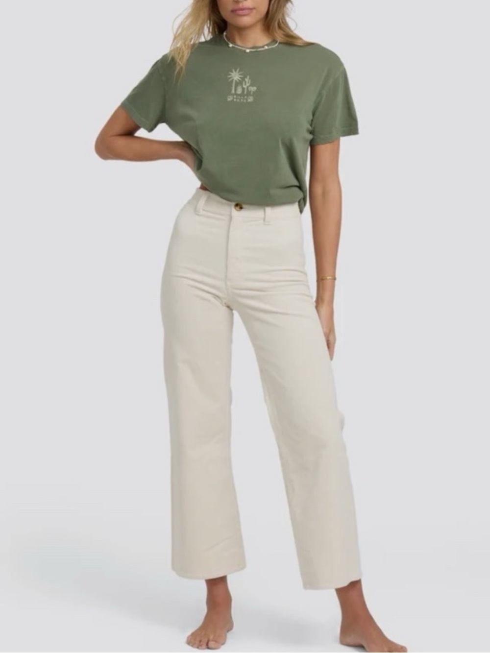 Billabong Free Fall High-Waist Cord Pants Size Sz  31